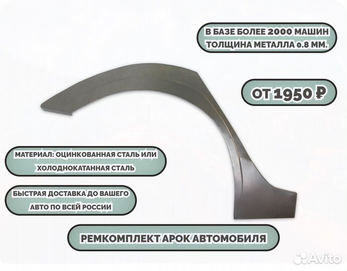 Ремонтные арки (ремкомплект) на автомобиль