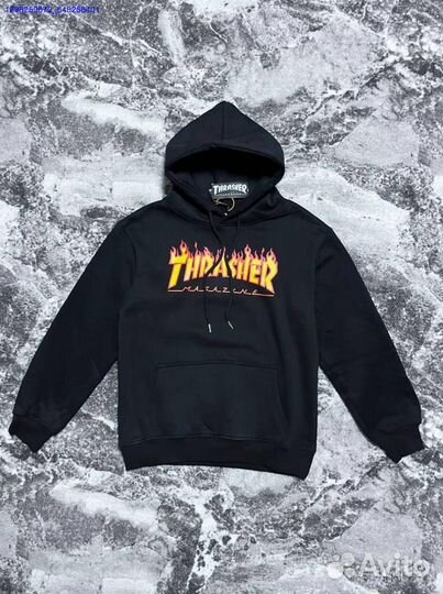 Худи Trasher Flame чёрное (Арт.40218)