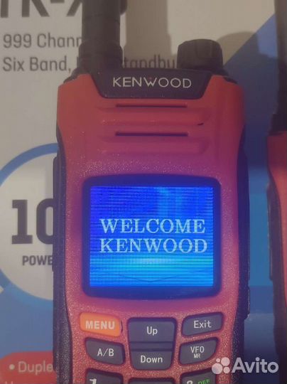 Рация Kenwood TK X6 10w, красная с GPS