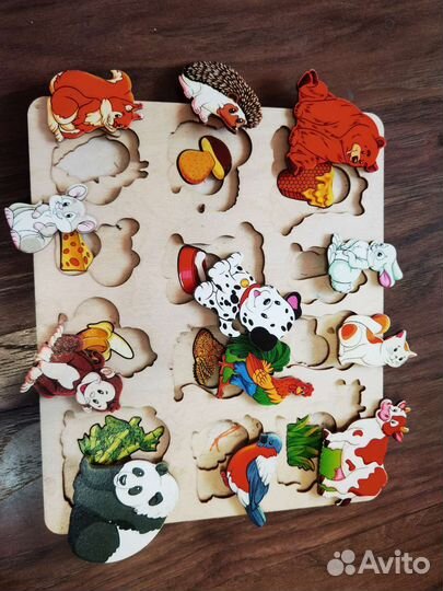 Пазл книжка Симба и кала, три поросенка