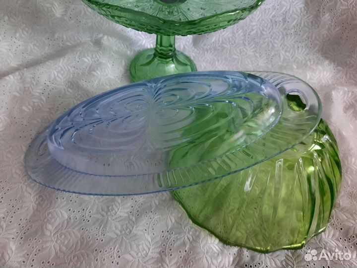 Ваза для фруктов на ножке СССР