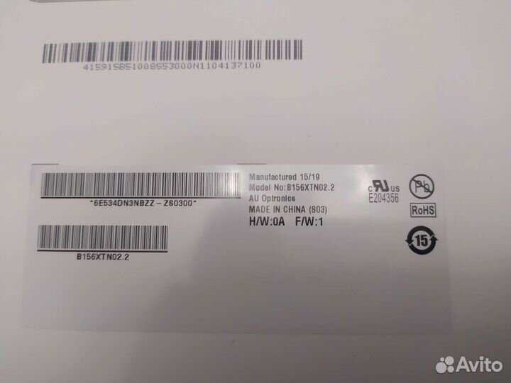 Матрицы N156B6, b156xtno, HB125WX1 для ноутбука HP