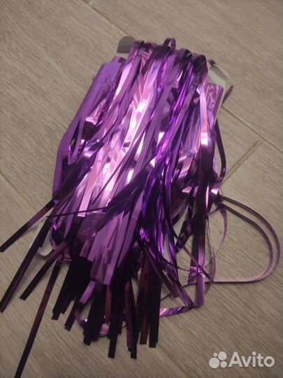 Дождик на стену (черный и фиолетовый)