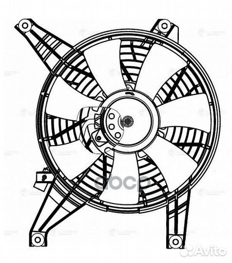 Вентилятор радиатора lfac1189 luzar