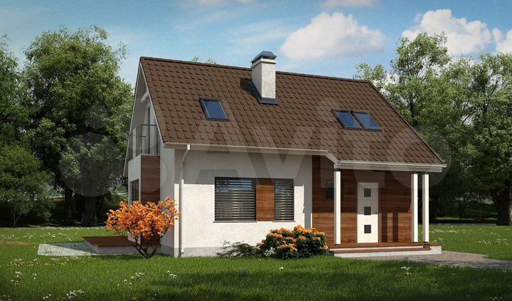 Дом 105 м² на участке 6 сот.