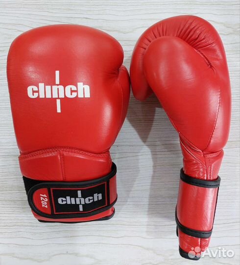 Боксерские перчатки Clinch 12 oz. Кожа