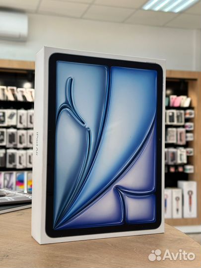 iPad Air (2024) 11 Wi-Fi + Cellular 256 гб, синий