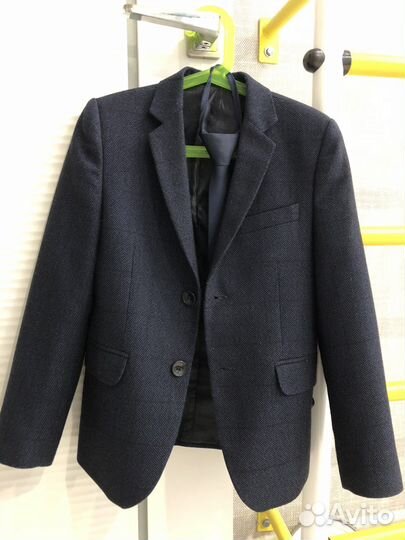 Школьный костюм для мальчика 134 синий