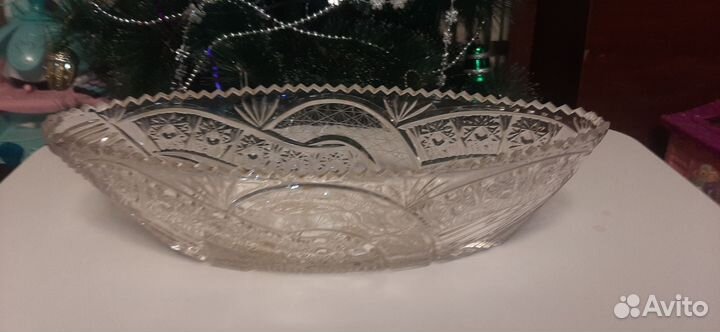 Хрустальная салатница сср