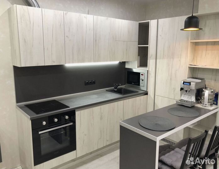 Угловая кухня с мдф фасадами в