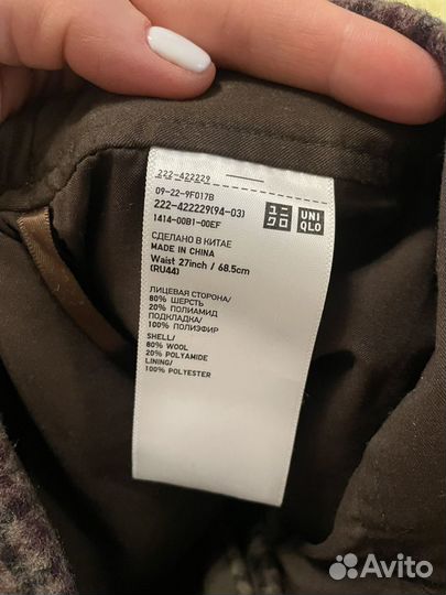 Юбка uniqlo шерсть 27 размер