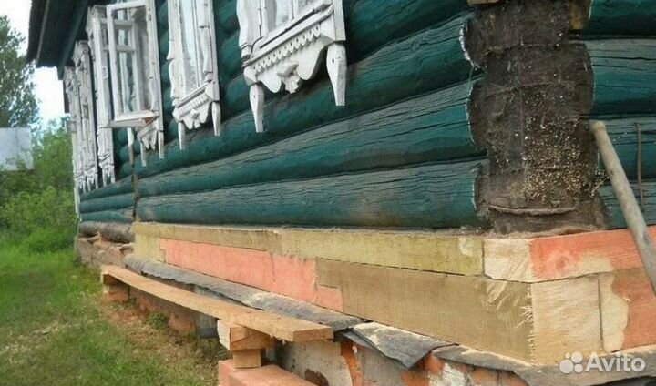 Замена Фундамента, Венцов, Подъем Дома, Отмостки