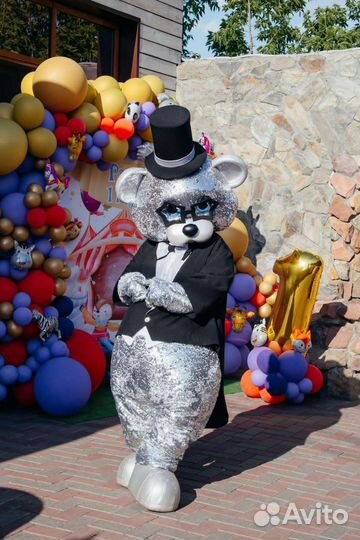 Ростовые куклы Белый Мишка, Зайка Диско