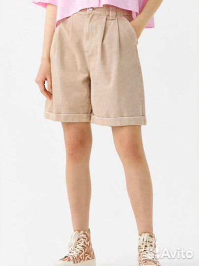 Джинсовые шорты бермуды