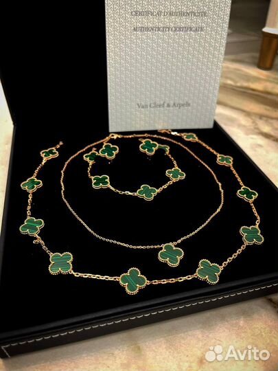 Серьги van cleef колье чокер ван клиф браслет
