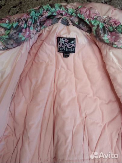 Пальто зимнее для девочки 11-13 лет