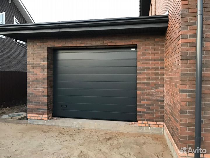 Подъемныe cекциoнные вopота Алютех