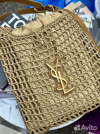 Сумка соломенная LV