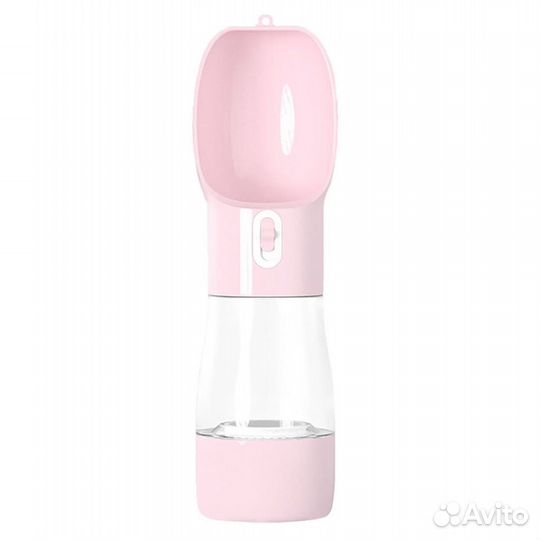 Портативная поилка для собак и кошек 2в1