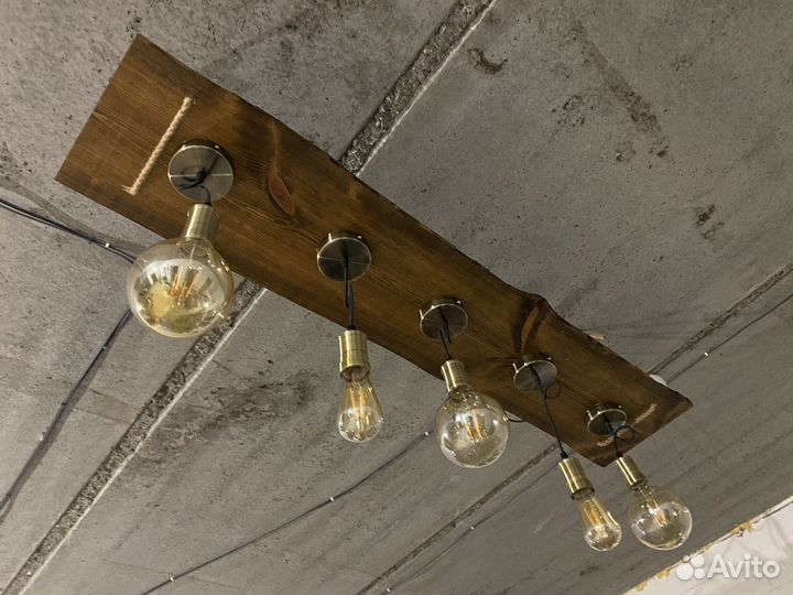 Люстра из слэба