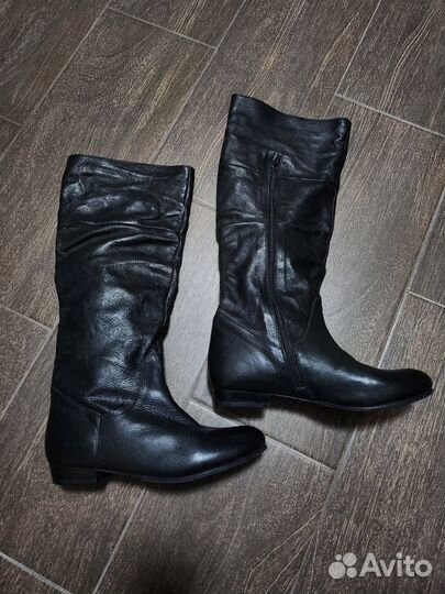 Сапоги кожаные