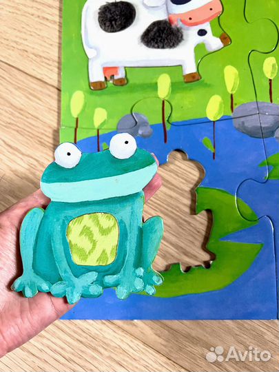 Тактильный пазл гигант djeco Ферма