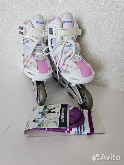 Роликовые коньки для девочки, размер 31 -36