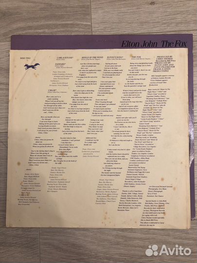 Виниловая пластинка Lp Elton John - Fox