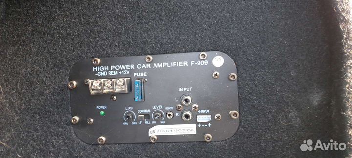 Сабвуфер и усилитель