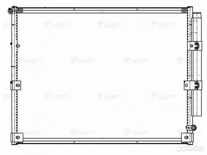 Радиатор кондиционера Тойота Ленд Крузер 100