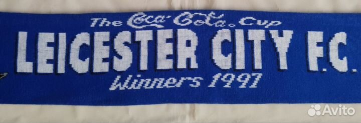Редкий винтажный футбольный шарф FC Leicester