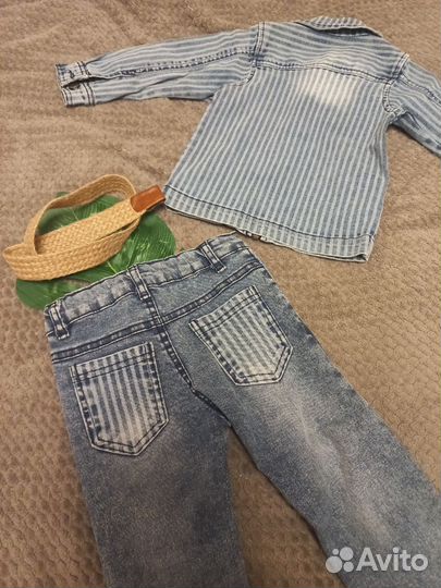 Продаю джинсовый костюм 92 размер