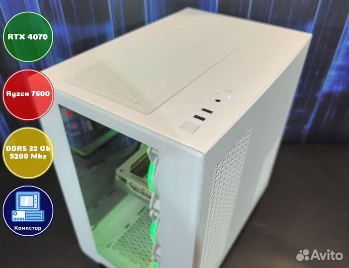 Мощный игровой AMD7600-RTX4070-32DDR5-DRJ27403-A620