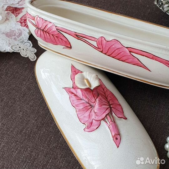 1877год Антикварный футляр/шкатулка, Англия