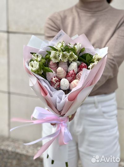 Букет из клубники в шоколаде