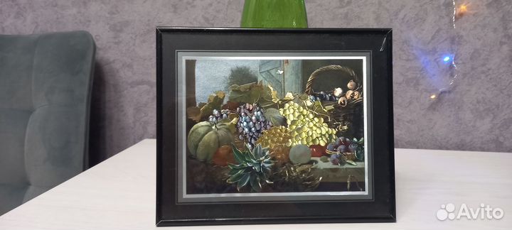 Картина шелкография в стекле