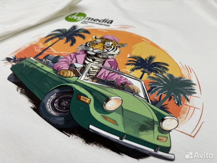 Принты на одежду, печать дтф