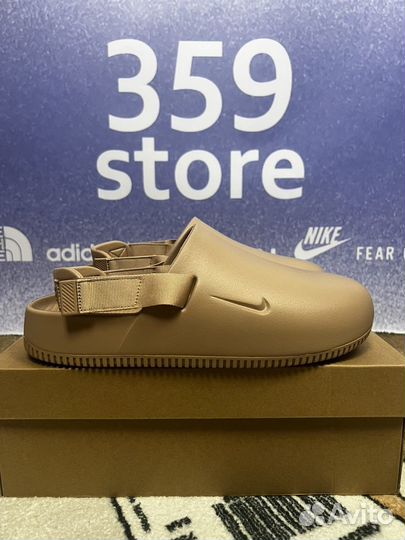 Сабо Nike Calm Mule Оригинал Бежевые (Тапочки)