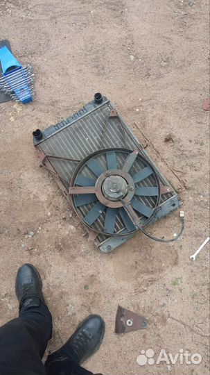 Радиатор охлаждения + вентилятор на газель бизнес