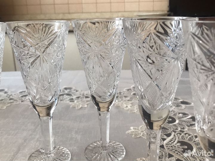 Фужеры под шампанское (хрусталь )