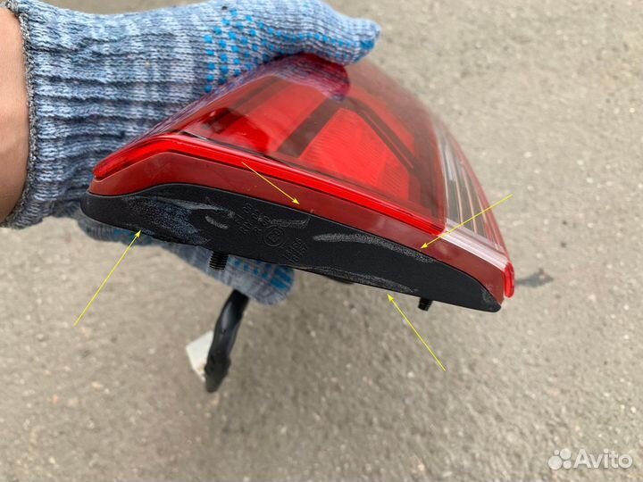 Фонарь задний внутренний левый Solaris 2