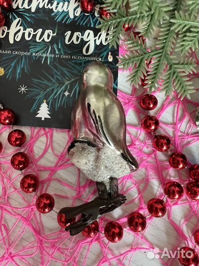 Елочная игрушка «Птичка-синичка»