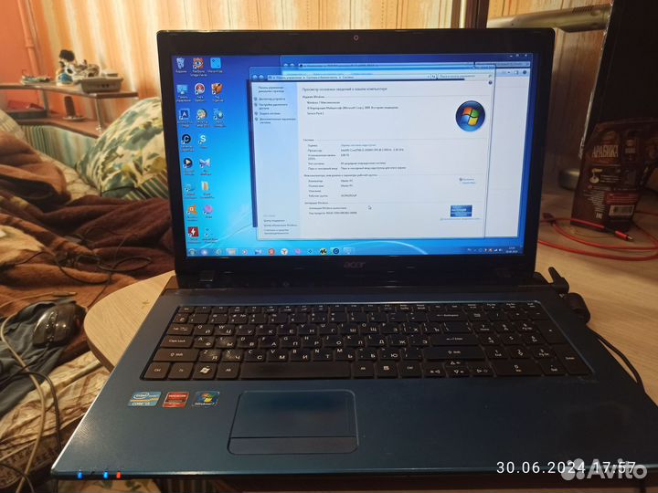 Acer 5570 i5 2410 -17 дюймов