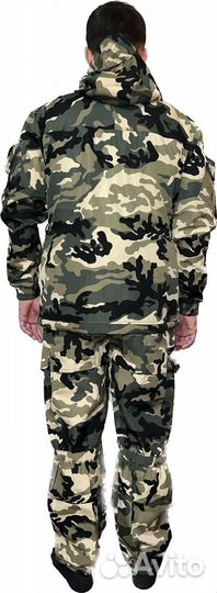 Камуфляжный костюм горка 8 демисезонный на флисе