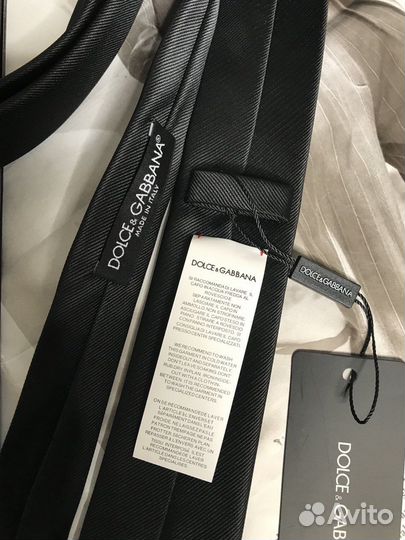 Галстук от Dolce Gabbana узкий черный
