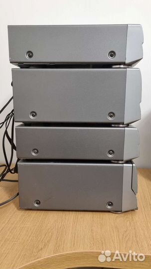 Усилитель Sony с колонками супер звук басы винтаж