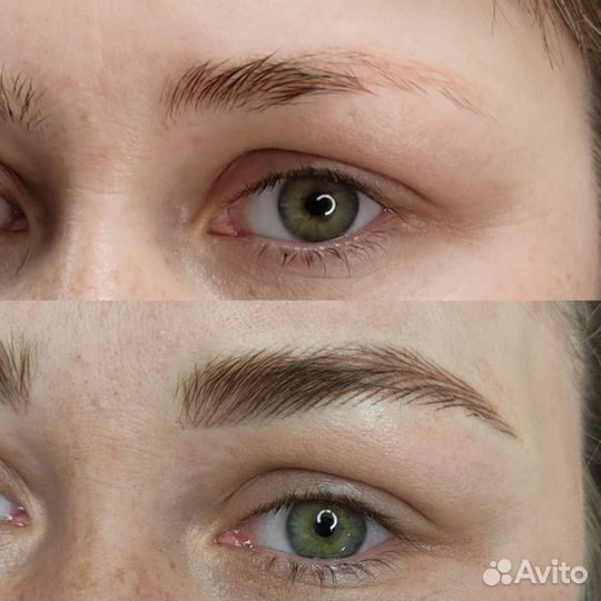 Перманентный макияж бровей