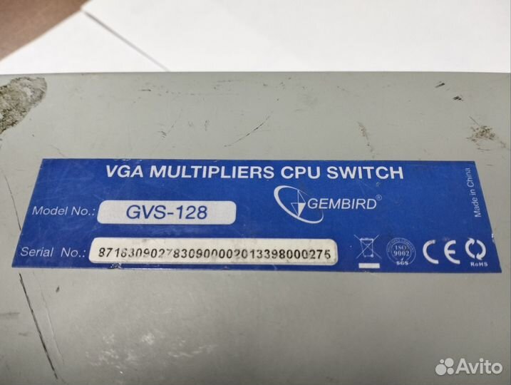 Сплиттер vga 1 комп - 8 мониторов