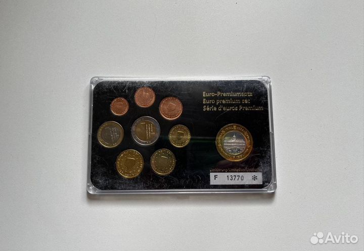Набор коллекционых монет Евро, нумизматика