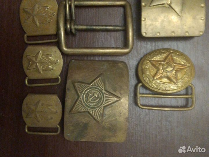 Бляхи от ремня СССР 9шт